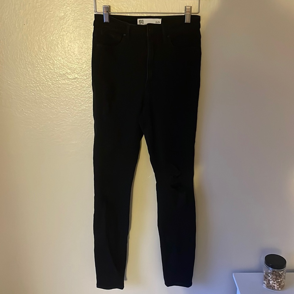 Black jeggings
